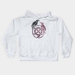 Hugin and Munin Viking God Mythology Ravens Kids Hoodie